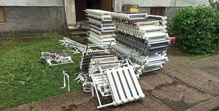 Po renovacijos, radiatoriai